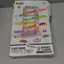 aotipol Montessori Toys for 2 3 Year Old Boy Girl, Car Ramp Toy Includes 12 Cars & 4 Spinning Tops, Race Car Track Toddler Toys for Age 2-4, Baby Boy Girl Kid Birthday Gift for 18+ Month, Hollow Track