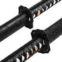 Hand-Forged Steel Samurai Sword Clay-Tempered Blade, Unsharpened Practice Katana, Full Tang Construction, Well-Balanced for Advanced Practitioners & Collectors