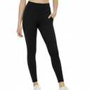 Cutviobel Girls Leggings with Pockets-Kids Soft High Waist Athletic Workout Dance Running Yoga Pants for 6-14Years, Size: Small-Medium