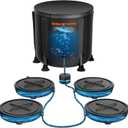 Spider Farmer Gravity-Fed Self-Watering System, 4-Pack Auto Watering System with 13 Gallon Reservoir, 4 Fabric Pot Base for Indoor Plants, Grow Tents, Greenhouses