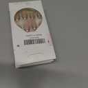 3 x French Tip Press on Nails Short Almond Fake Nails with Designs Reusable Gold French Acrylic Nails Full Cover French Tips False Nails Nude Stick on Nails for Women Girls Manicure Nail Decoration 24Pcs