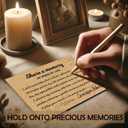 50 Pcs Share a Memory Cards with Wooden Box, Memorial Cards for Funeral, Celebration of Life Decorations, Memory Keepsake Box for Funerals, Weddings, Graduations