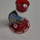 More Birds Bird Health+ Ruby Hummingbird Feeder, Glass Hummingbird Feeders for Outdoors, 4 Feeding Stations, 10 Ounces, Ruby Red