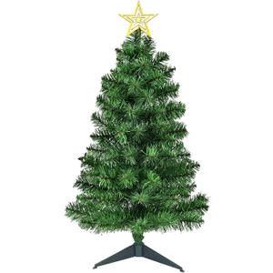 DUUDO 3FT Premium Hinged Artificial Holiday Small Mini Christmas Tree for Tabletop, Home, Office, Indoor and Outdoor Holiday Decoration, Easy Assembly Metal Hinges & Foldable Base