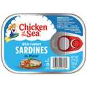 Chicken of the Sea Sardines in Water, 3.75 Ounce Can (Pack of 1), Wild Caught Canned Sardines, Highly Nutritious (EXP 10/05/28)