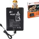 Besto Reptile Heating Pad - USB-Powered, Enhanced Safety - Overheat Protection - 6" x 8" Size - for Turtle, Snake, Lizard, Frog, Spider - Secure and Reliable Under Tank Heater