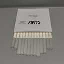 Clabby 14 Pieces Acrylic Clay Roller Plastic Clear Round Tube Roller Pin Polymer Clay Tools for DIY Handmade Crafts Handmade Art Supplies, 6.5 x 0.5 Inch