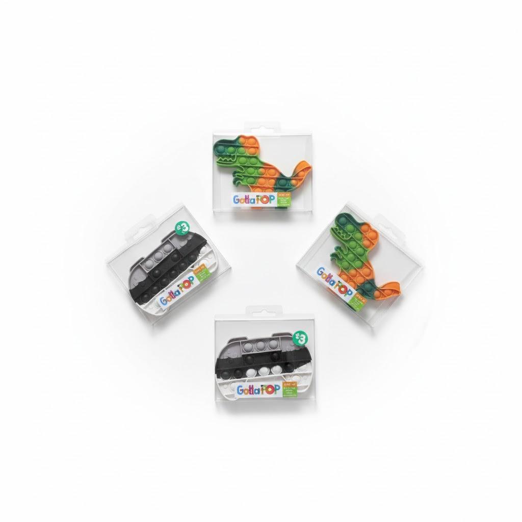 Push & Pop Bubble Fidget Sensory Toy 5 Pack