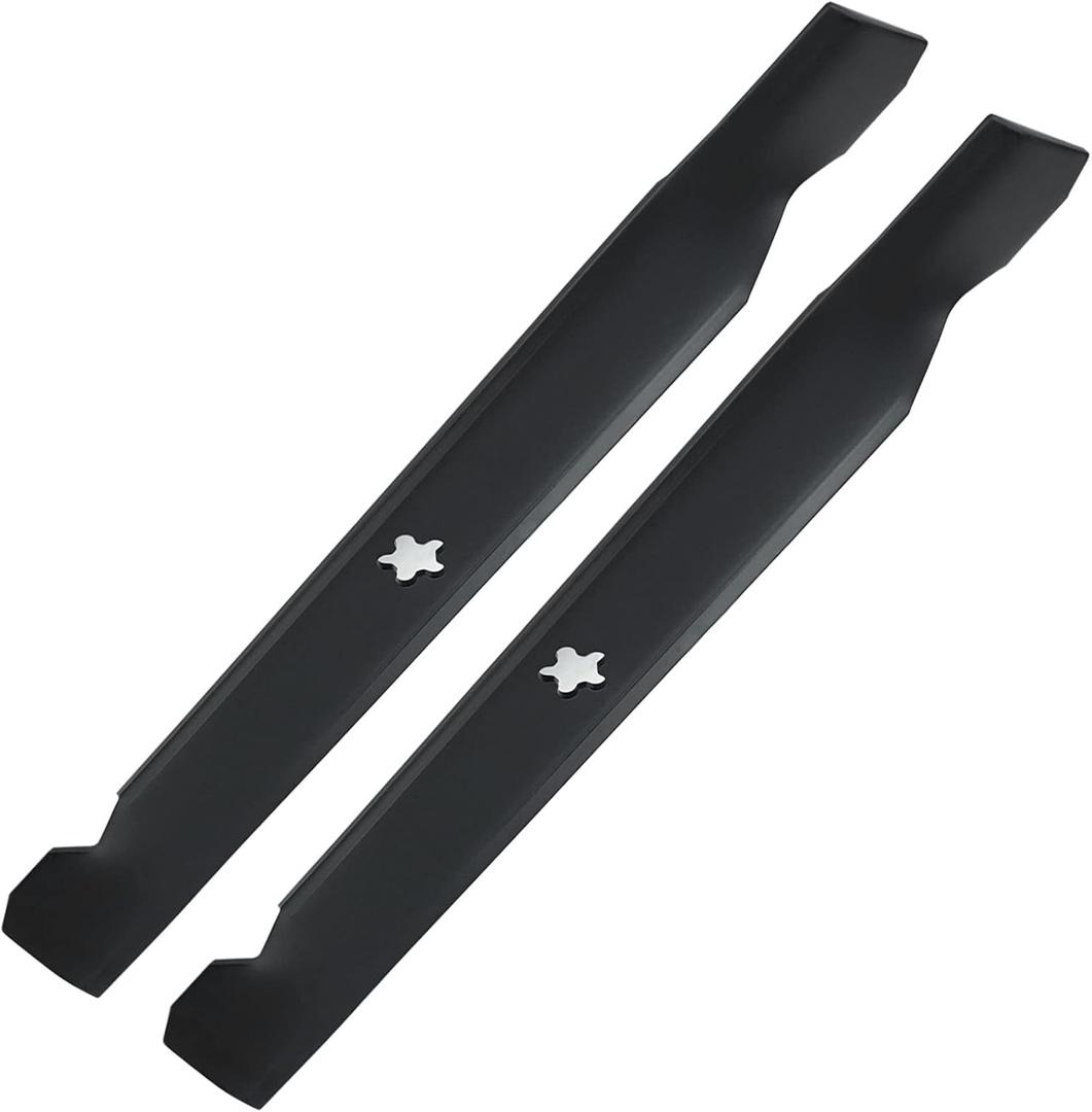 138971 Mower Blades for Craftsman LT1000 LT2000 T110 YT3000 42'' Deck Cut Zero Turn Riding for Husqvarna YTH22V42 YTH18542 YTA18542 YTH1542XP Poulan 138498 532127843 Mdeium Blade 2 Pack