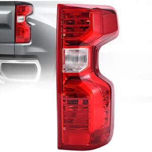 Halogen Tail Lights Assembly Compatible with 2019 2020 2021 2022 2023 2024 Chevy Silverado 1500 2500HD 3500HD, Rear Right Passenger Side Taillights with Bulb & Harness NON-LED Model