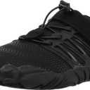 WHITIN Men's Minimalist Trail Runner | Wide Toe Box | Barefoot Inspired (12, Black)