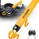 JETMORE Steering Wheel Lock Anti Theft Car Device with Adjustable Design Car Lock in Compatibility Car Wheel Lock with Reinforced Steel Car Anti Theft Device with Tamper-Proof Bolts