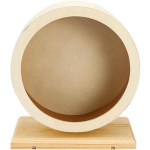 KESYOO Silent Wooden Exercise Wheel Toy for Hamster Hedgehog and Small Pets 12-inch Size for PET Play and Exercise Accessories