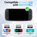 AOLO Carrying Case Compatible with Switch 2 (2025), Portable Hard Protective Travel Case with 10 Game Slots & Accessory Pocke (Blue)