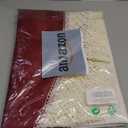 ARTABLE Lace Spring Table Cloth Rectangle Fall Antique Flower Decor Macrame Tablecloth for Outdoor Farmhouse Rustic Kitchen Party Birthday Picnic (Burgundy, 60 x 104 Inch)