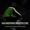 iCreek Motorcycle Rain Suit for Men and Women Waterproof Rain Gear Resistant Raincoat Outdoor Fashion with Hood (Medium, Green and Black)