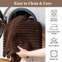 MYSKY HOME 100% Waterproof Couch Cover, Couch Covers for Dogs, Non Slip Couch Covers for Sectional Sofa, Couch Cover for 3 Cushion Sofa, Sofa Covers Washable Dog Bed Cover, Chocolate, 35"x70.9"