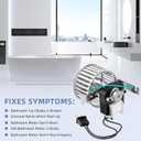 2 Pack 82229000 S82229000 Bathroom Exhaust Fan Motor Replacement Compatible with Bro-an Nu-Tone 9415 9415F 9415H 9415N 9425, Replaces C-82230 68627000 K7895, 120V 60Hz 0.8A 3000 RPM CCW by Fetechmate