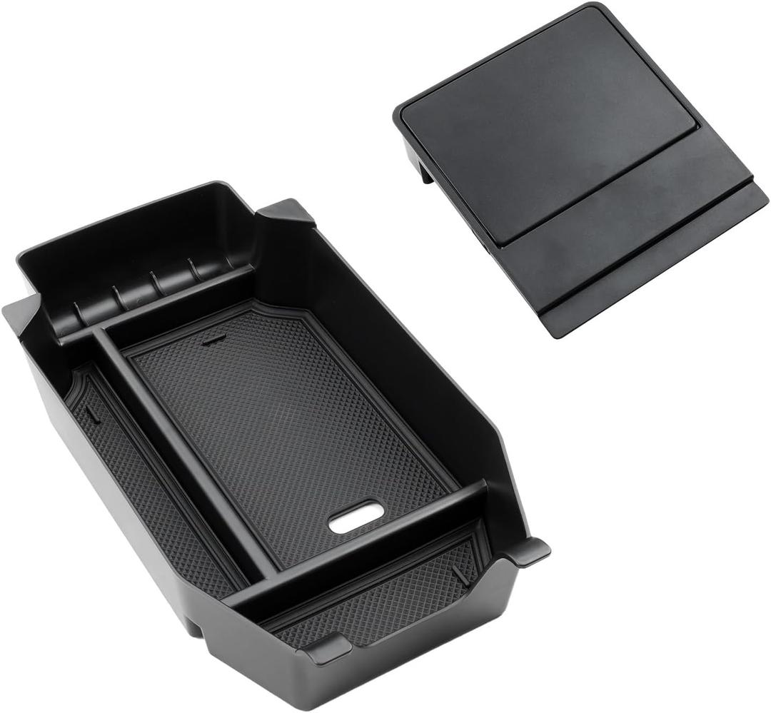 ELECFRESH 2PCS Center Console Organizer Tray for 2026 2023-2025 Honda Accord Accessories, Glove Storage Box wiht Aremrest Hidden Storage Box for Honda Accord