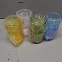 Acrylic Clear Highball Plastic Cups | Plastic Reusable Tumblers 15oz & 20oz (Set of 8) | Stackable | BPA-free Tumblers | Shatterproof | Top-rack Dishwasher Safe