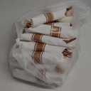 50 Pack Pre Rolled Rose Gold Plastic Silverware Set with Napkins,Disposable Wrapped Heavy Duty Cutlery Set for Wedding Birthday Party-50 Forks,Knives,Spoons,Utensils Set,Plasticware Bulk (50Pack, Rose Gold)