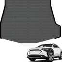All Weather Cargo Mat Fit for Subaru Solterra 2026 2025 2024 2023 & Toyota BZ4X 2023 2024 2025 TPE Rubber Cargo Liner Solterra Accessories All Season Guard Odorless Anti-Slip Cargo Tray Black