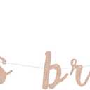 Rose Gold Glitter Love is Brewing Banner for Wedding Bridal Shower Engagement Table Bunting Paper Sign Party Decoration
