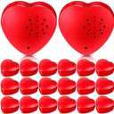 Fabbay 20 Pack Voice Recorder for Stuffed Animal 30 Seconds Heart Red Push Button Heart Sound Recorder Recordable Device for Stuffed Animals Blanket Pillow Message Recording
