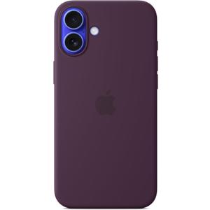 Apple iPhone 16 Plus Silicone Case with MagSafe and Camera Control: Lightweight Phone Case, Wireless Charging Compatible, Smooth Matte Finish; Plum