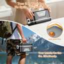 Cordless Electric Lunch Box with Ice Crystal Box, 6.3 Cups Heated Lunch Box for Men with 20000mAh Battery Powered & Scheduled Heating, Portable Rechargeable Food Warmer with Utensil Set