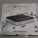 Rechargeable Mini Coffee Scale with Timer, Maestri House Espresso Scale, 2kg/0.1g Accurate Scale for Espresso and Pour-Over Coffee, Portable Digital Kitchen Scale with Automatic TimingBlack&Silver