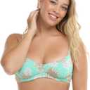 Body Glove Women's Standard Palmer Underwire Adjustable Bikini Top Swimsuit (Medium, Wahine Floral)