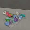 Ms Aloe 10 Pcs Glow in Dark Clip in Hair Extensions - 22inch Colorful Synthetic Rainbow Glow in The Dark Hair Accessories for Women