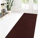 Custom Size Runner Rug 2 ft x 6 ft, 2-82ft Carpet Runners Hallway Entryway Kitchen Garage Laundry Room Area Rugs with Non-Slip Rubber Backing, Chocolate Brown
