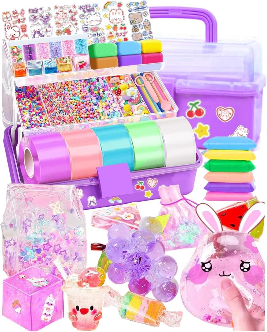 Nano Tape Bubble Kit for Kids, Nano Tape Squishy Maker Making Kit, Arts and Crafts Toys, Birthday Toys Gifts for 4 5 6 7 8 9 10 11 12 Year Old Girls Girl, Kids Toys for Girls 46 68 78 810 1012
