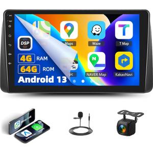 4G+64G Android 13 Car Stereo for Dodge Grand Caravan 2011-2020 / for Chrysler Town Country 2012-2016 CarPlay Android Auto 9" HD Touchscreen GPS Navigation Bluetooth 32EQ FM/RDS WiFi +Backup Camera