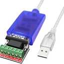 Jeirdus USB to RS422 RS485 Serial Port Converter Adapter Cable with FTDI Chip Support Windows 10, 8, 7, XP and Mac with ESD Protection (3ft/1meter)