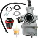 ATV Carburetor PZ22 with Fuel Filter and 22mm Air Filter for 110cc 125cc SSR CRF50 Predators Go Karts Pit Dirt Bike, for Sunl,for Taotao Pit Bike