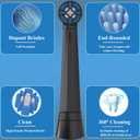 Replacement Toothbrush Heads Compatible with Oral b iO 3/4/5/6/7/8/9/10 Series Electric Toothbrush, Premium Grade Bristles, Black, 8 Pack