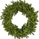 Fraser Hill Farm Prelit 48" Grandland Pine Wreath Door Hanging, Warm White LED Lights