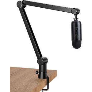 Blue Yeti Microphone Boom Arm - Upgraded Heavy Duty Blue Yeti Boom Arm, Hidden Cable Management, Stable Desk Clamp, Blue Yeti Mic Stand Compatible with Yeti Microphone, HyperX QuadCast, Shure SM7B (Upgraded Large Blue Yeti Boom Arm)