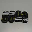 QUMY Dog Shoes for Large Dogs, Medium Dog Boots & Paw Protectors for Winter Snowy Day, Summer Hot Pavement, Water-Resistant in Rainy Weather, Outdoor Walking, Indoor Hardfloors Skid-Resistant Sole (Size 4: 2.2''x2.6''(W*L) (Pack of 4)