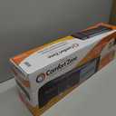 Comfort Zone Baseboard Space Heater with Digital Thermostat, Electric, Dent-Proof End Panels, Overheat Protection, Tip-Over Switch, & Stay-Cool Body, Ideal for Home, Bedroom, & Office, 1,500W, CZ650B (Black)