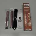 Striking Viking 2 Pack Beard Pencil Filler for Men with 4 Tips - Updated Filling Pen Kit with Brush, Long Lasting Waterproof Beard Pen - Fill, Shape & Define - (Red Brown)