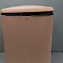 happimess HPM1005G Marco Rectangular 10.6-Gallon Double Bucket Trash Can with Soft-Close Lid, Flamingo Pink, Fingerprint Resistant, Modern, Minimalistic for Home, Kitchen, Office, Bedroom, Bathroom