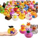 400-Pack Assortment Rubber Duck Toy Duckies for Kids, Bath Birthday Gifts Baby Showers Classroom Incentives, Summer Beach and Pool Activity, 2" (400-Pack)
