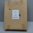 AuldHome Design Rustic Wood Serving Tray (White); Wooden Farmhouse Shiplap Decorative Ottoman Tray w/Black Metal Handles, 16.75 x 12.75 Inches