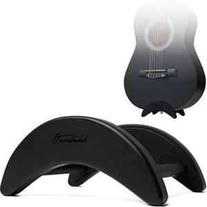 Acoustic Guitar Stand, Clip-On Self-Standing Black Wood Guitar Stand, Portable Lightweight Guitar Stand Floor, Guitar Holder for Travel and Stage, Gift for Acoustic, Classic and Folk Guitar L-Szie