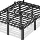 Superay King Bed Frame, 16 inch Metal Bed Frame & Box Spring 2 in 1 Design