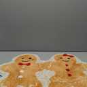 MelonBoat Christmas Outdoor Decorations: Gingerbread Couple Outdoor Doormat, Gingerbread Man Rug Tufted Carpet Room Decor, Unique Xmas Small Rugs Door Matt for Christmas Home Doorway Dcor